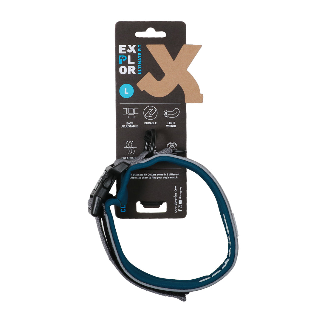 Explor Ultimate Fit Comfy halsband Classic Petrol blue