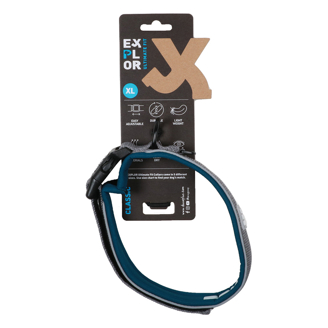 Explor Ultimate Fit Comfy halsband Classic Petrol blue