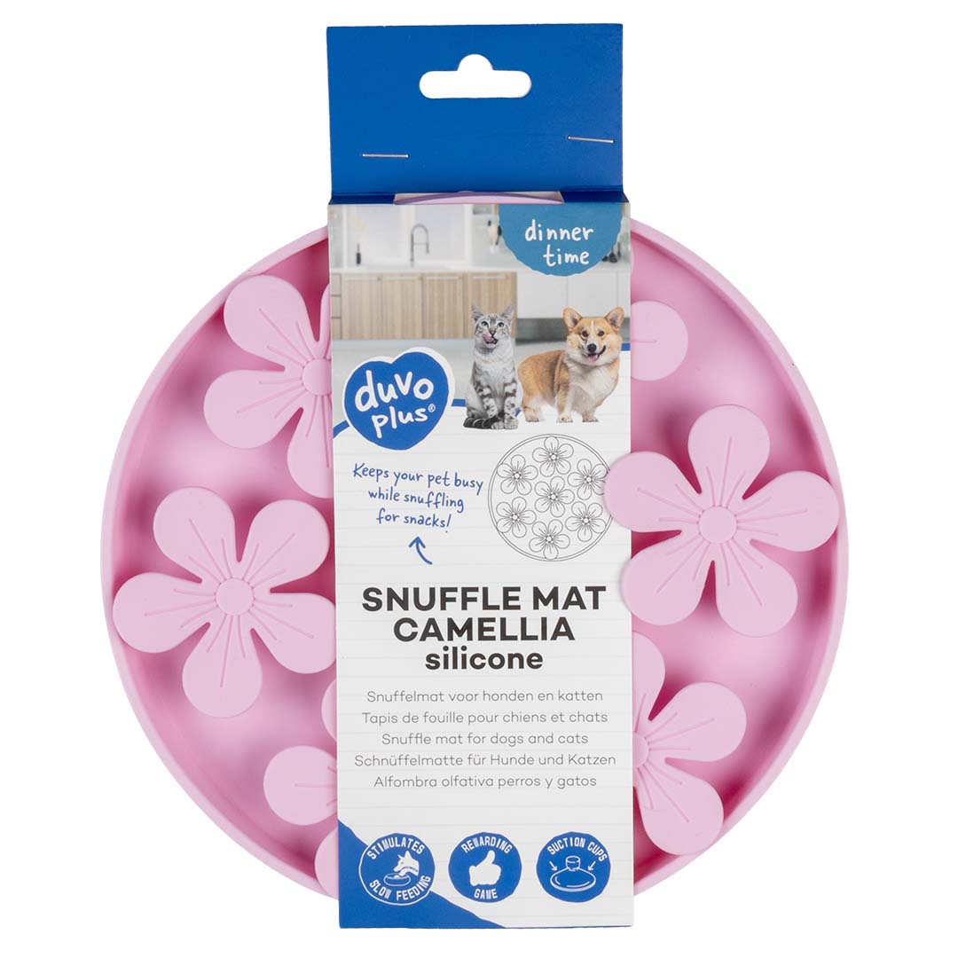 Duvoplus Snuffelmat camellia Roze