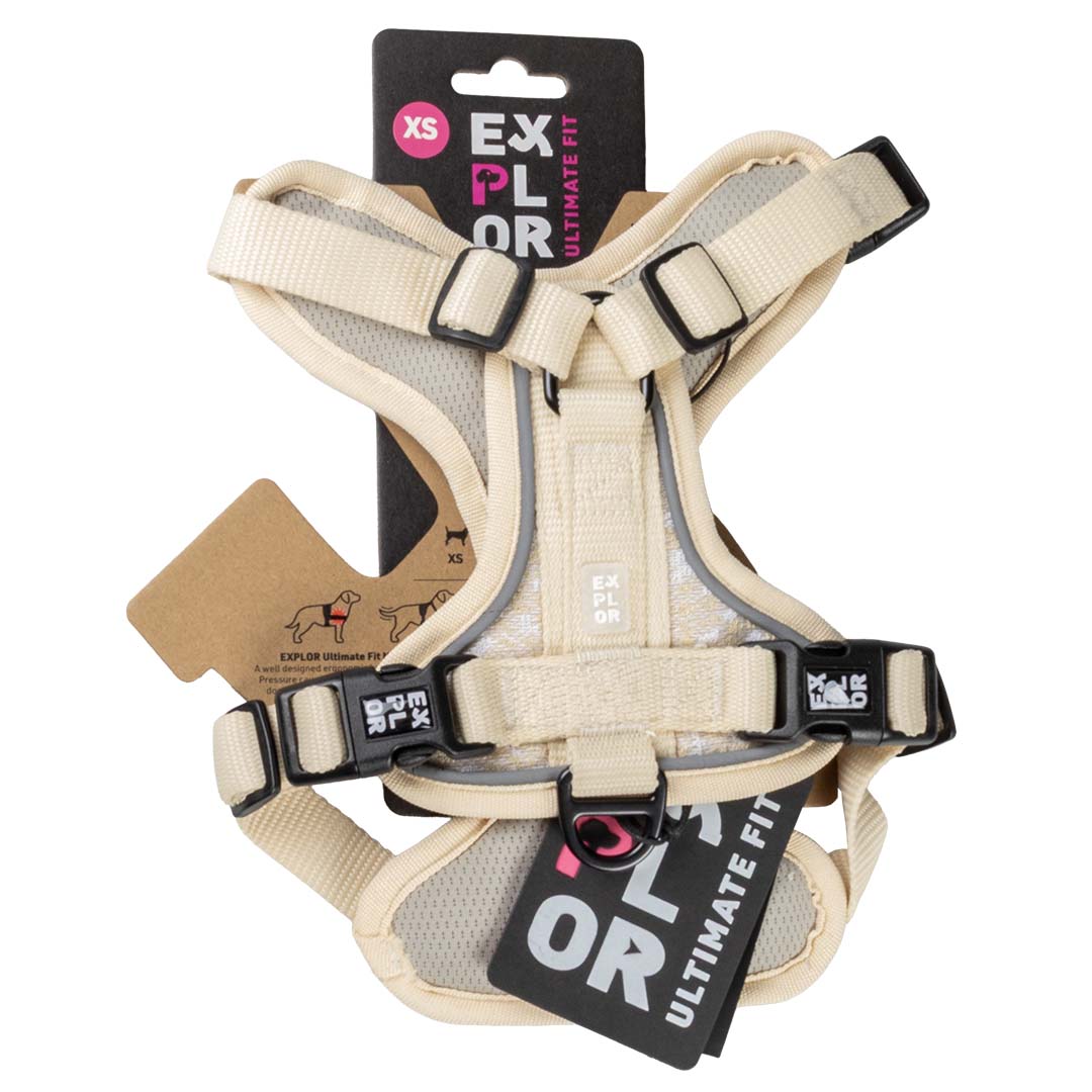 Explor Ultimate Fit No-Pull harness Fashion Antique white