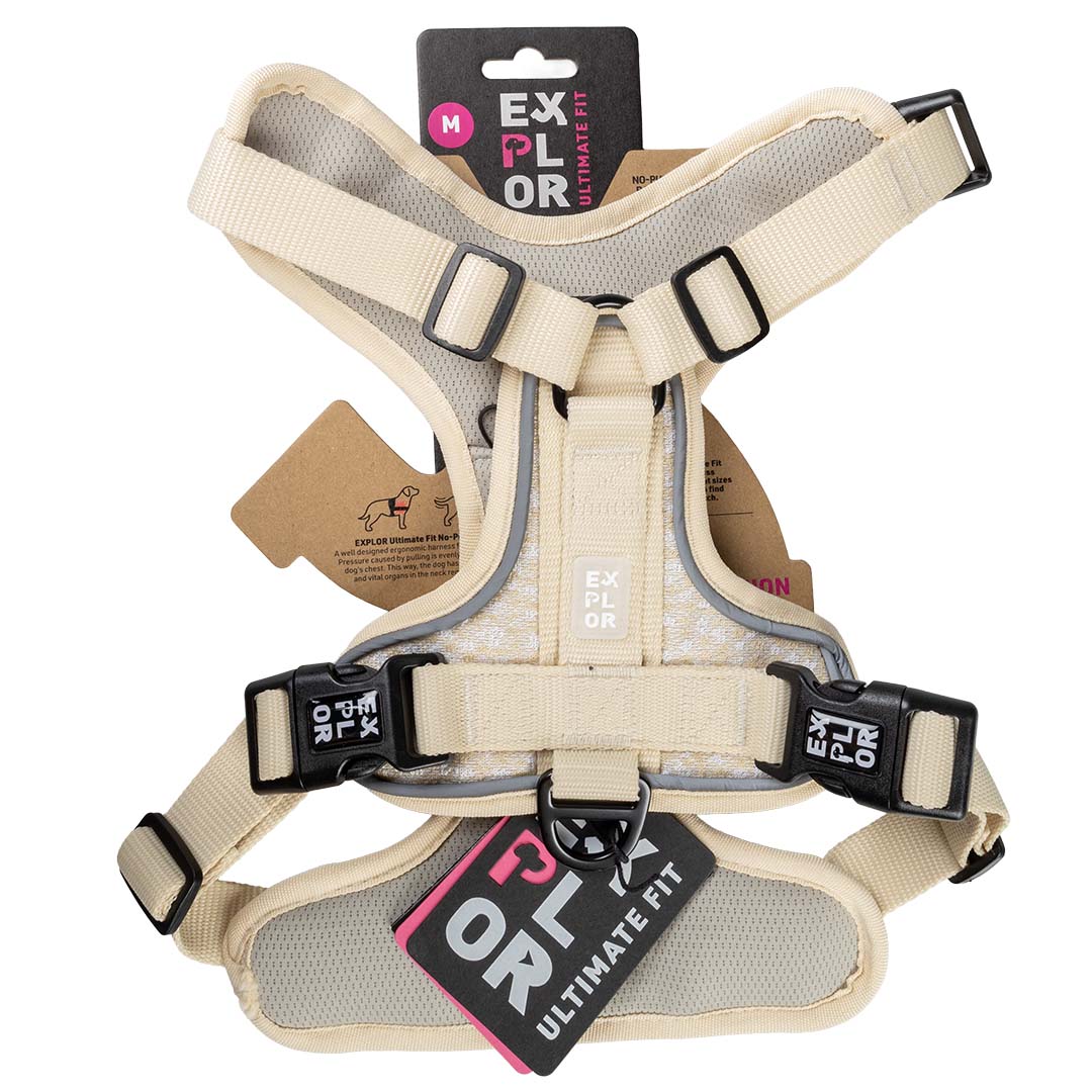 Explor Ultimate Fit No-Pull harness Fashion Antique white