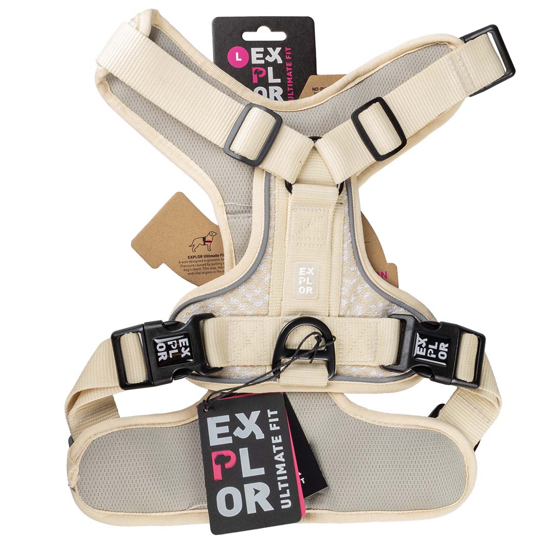 Explor Ultimate Fit No-Pull harness Fashion Antique white