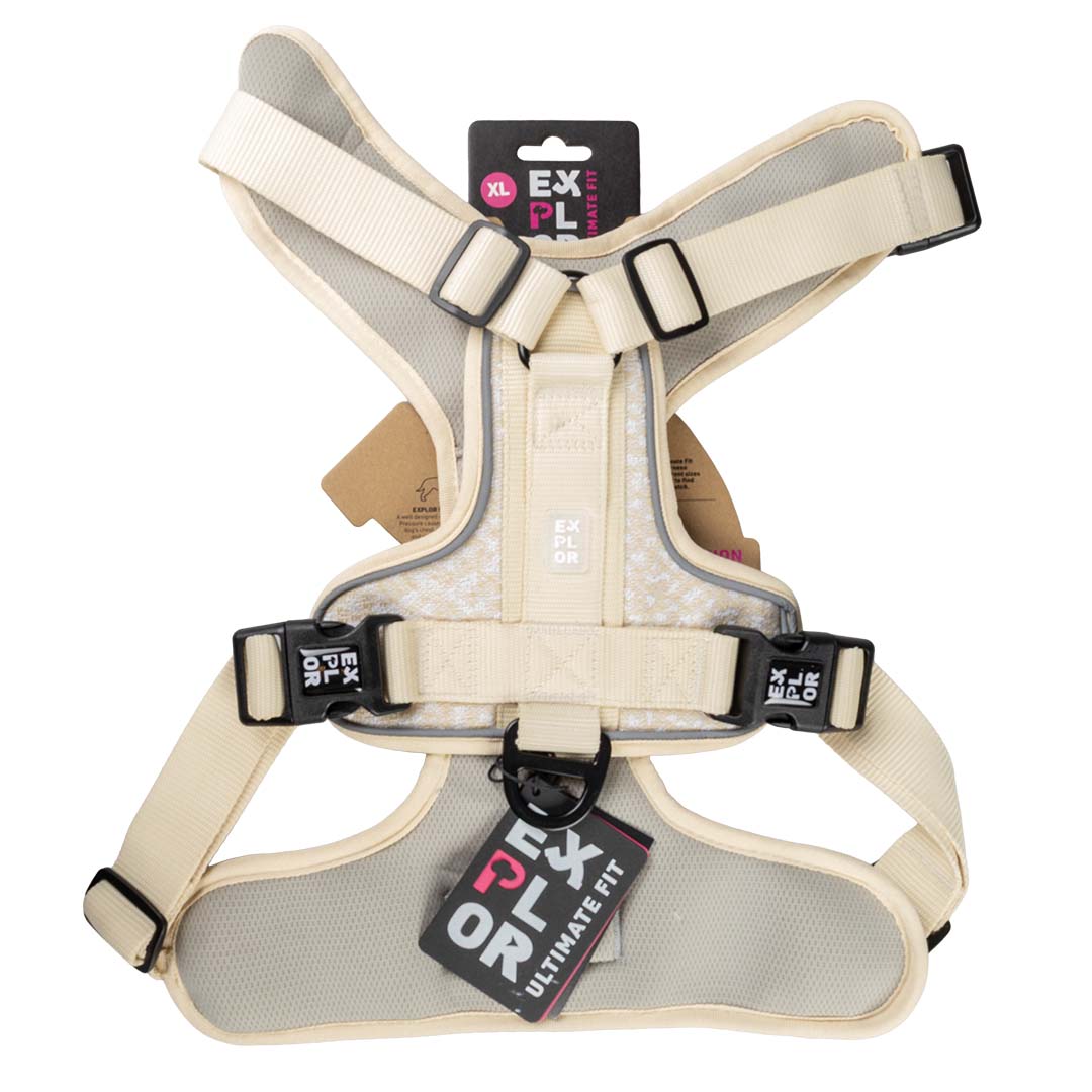 Explor Ultimate Fit No-Pull harness Fashion Antique white
