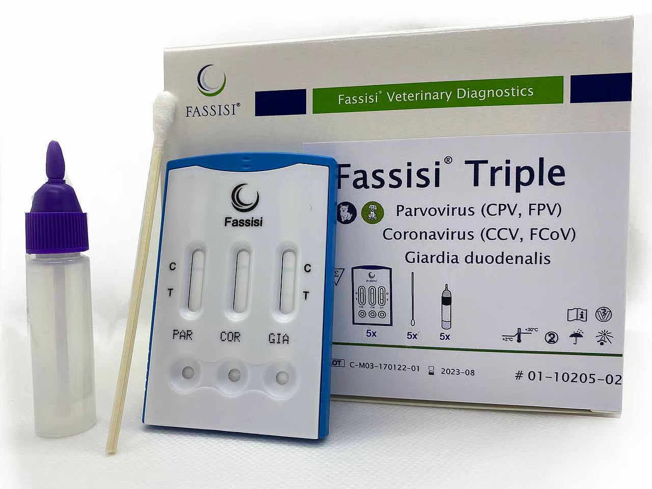 Fassisi Sneltest Diarree Triple Parvo/Corona/Giardia
