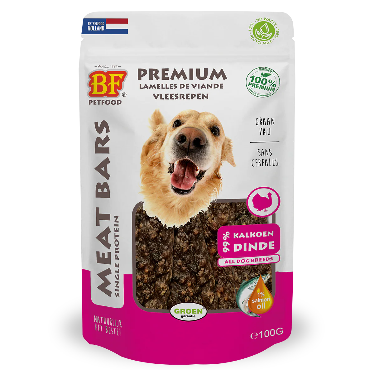 BF Petfood Meat Bars Kalkoen