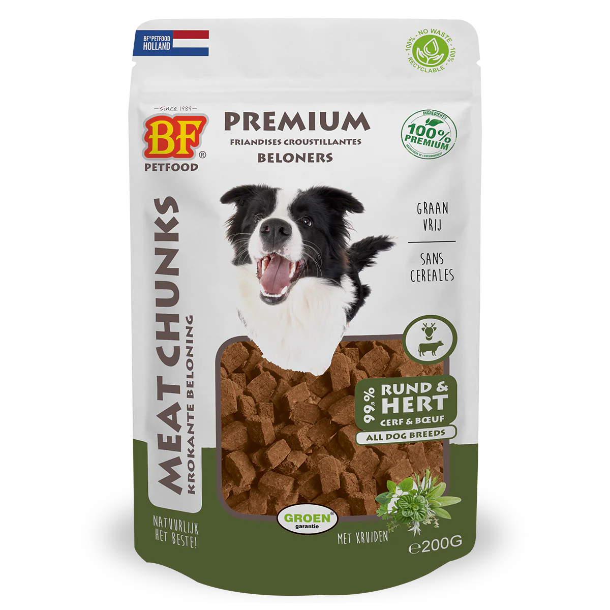 BF Petfood Meat Chunks Rund & Hert