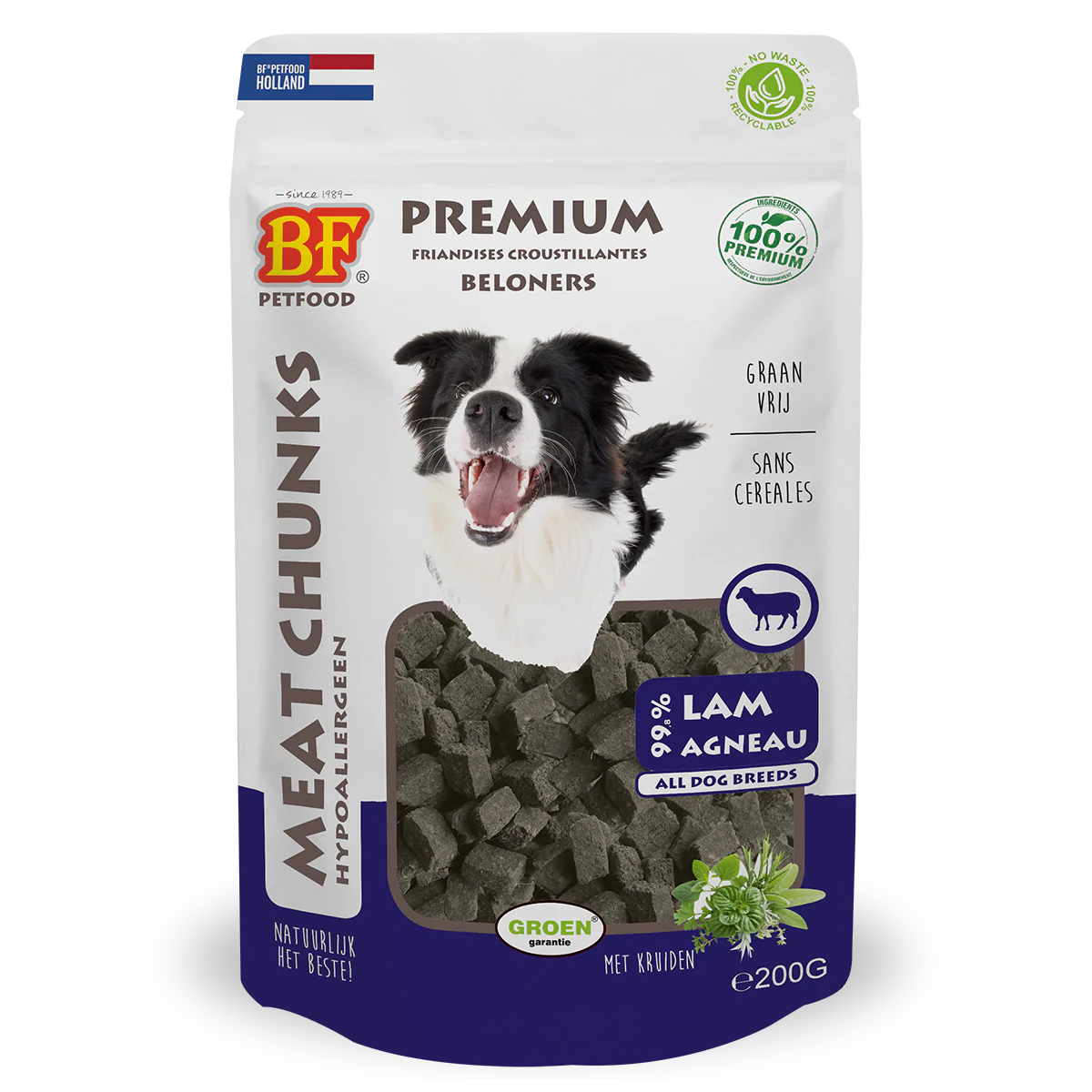 BF Petfood Meat Chunks Lam