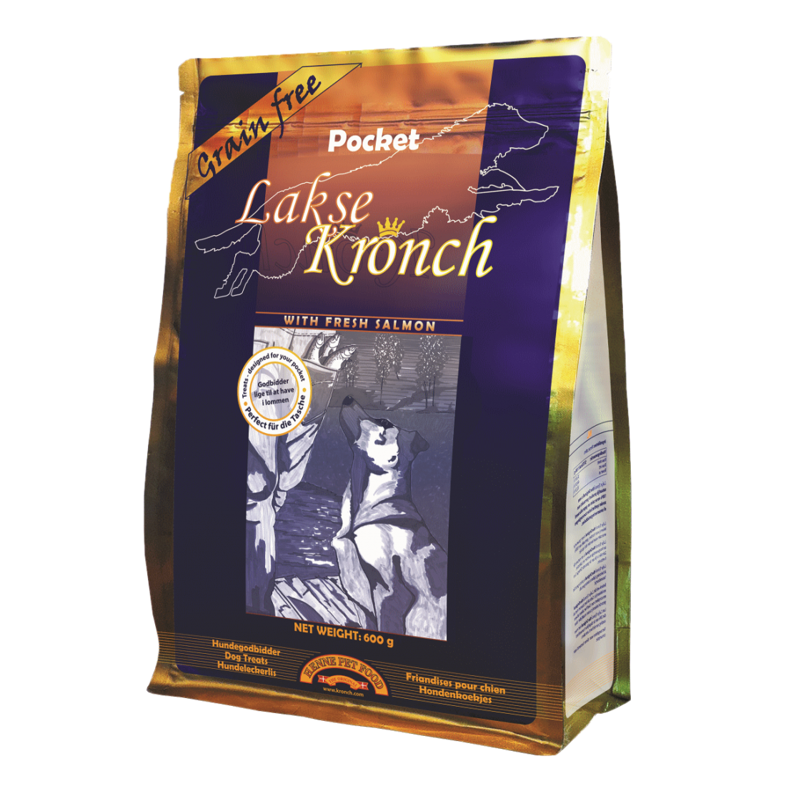 Henne 76% Zalmsnacks Pockets